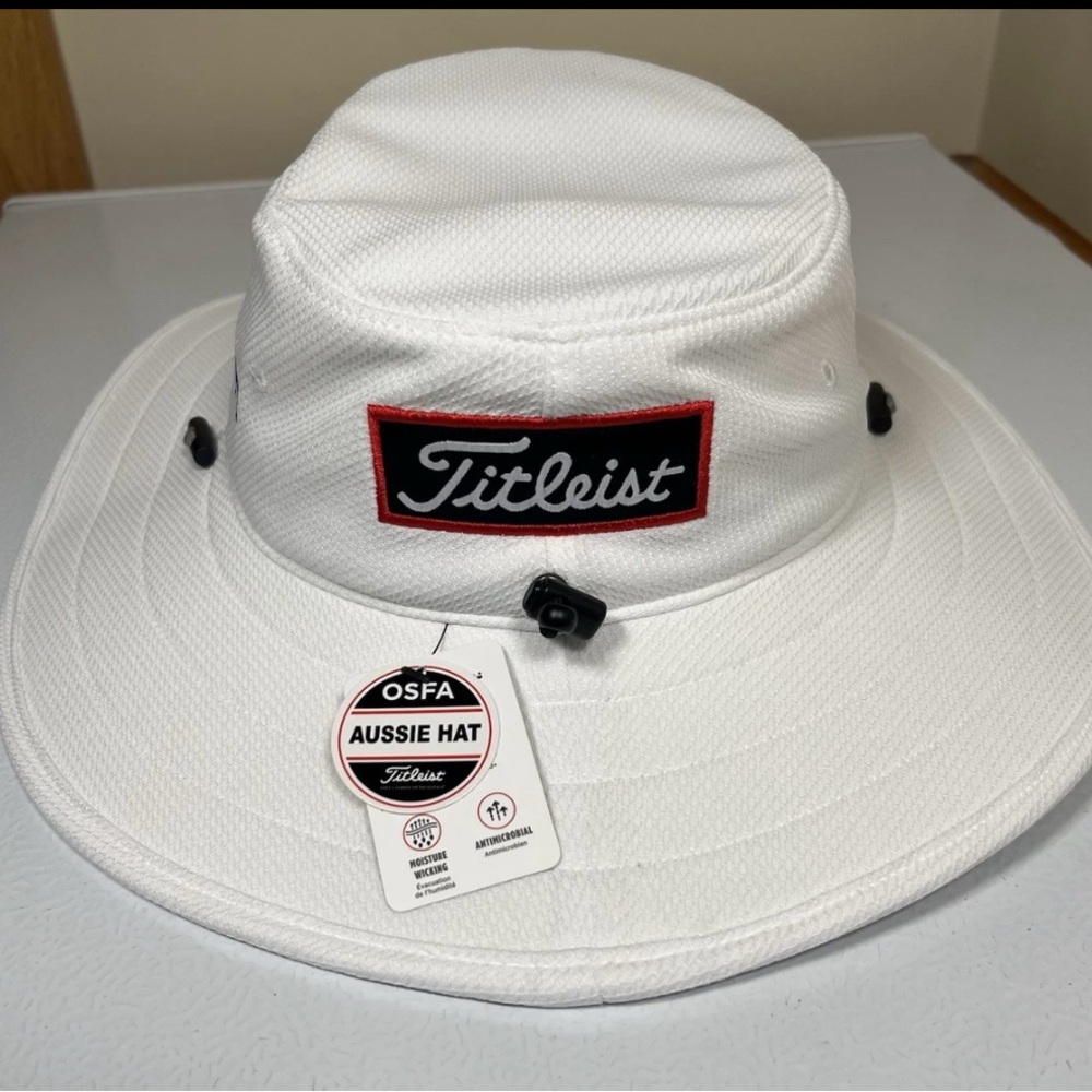 Brand new Titleist Pro V1 Foot Joy FJ Tour Full Brim Sun Hat Cap Golf Bucket